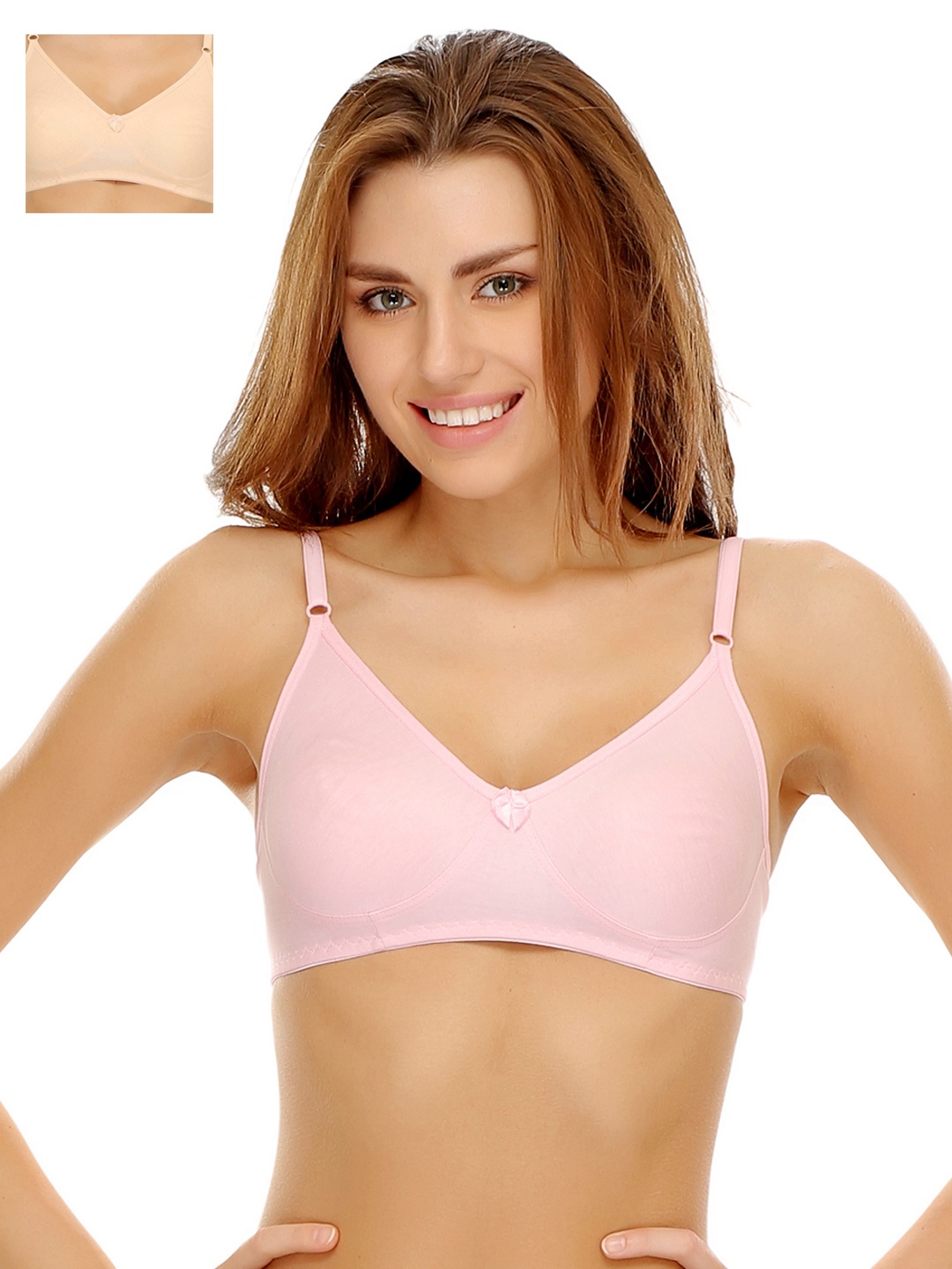 

Clovia Pack Of 2 Bra, Pink