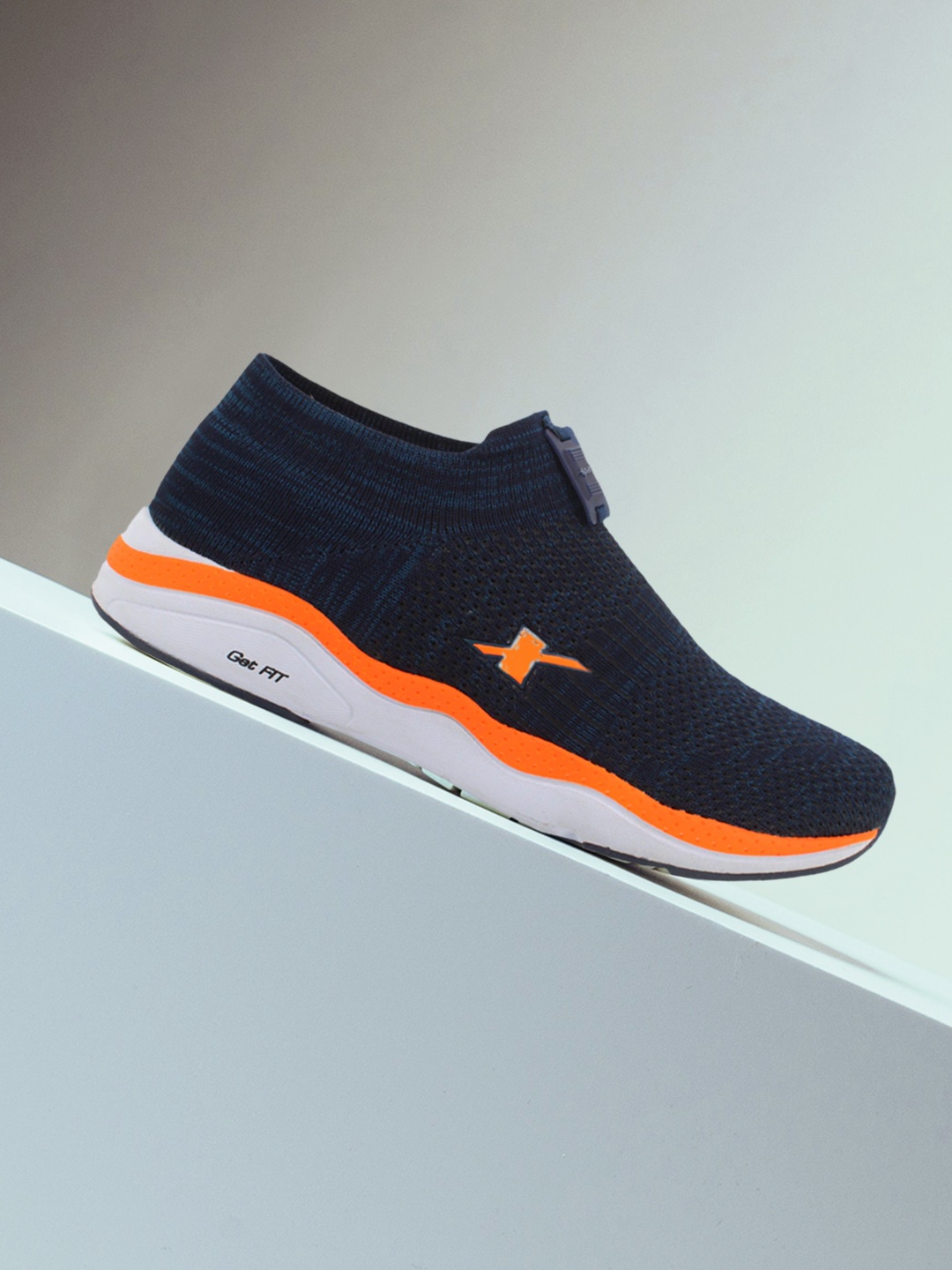 

Sparx Men Navy Blue Mesh Running Shoes