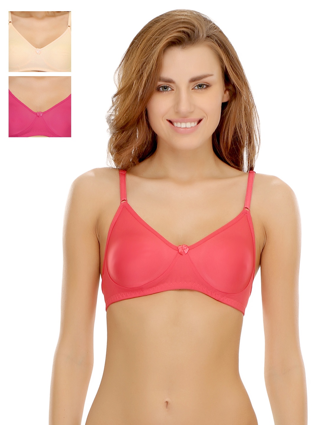

Clovia Pack Of 3 Bra, Pink