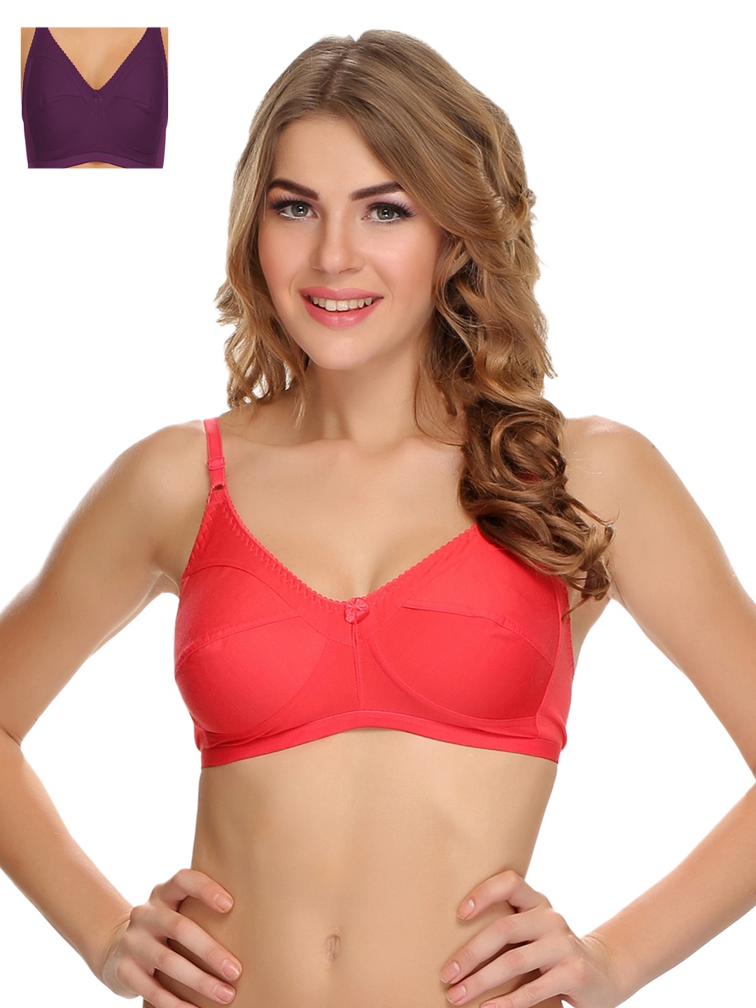 

Clovia Pack Of 2 Bra, Pink