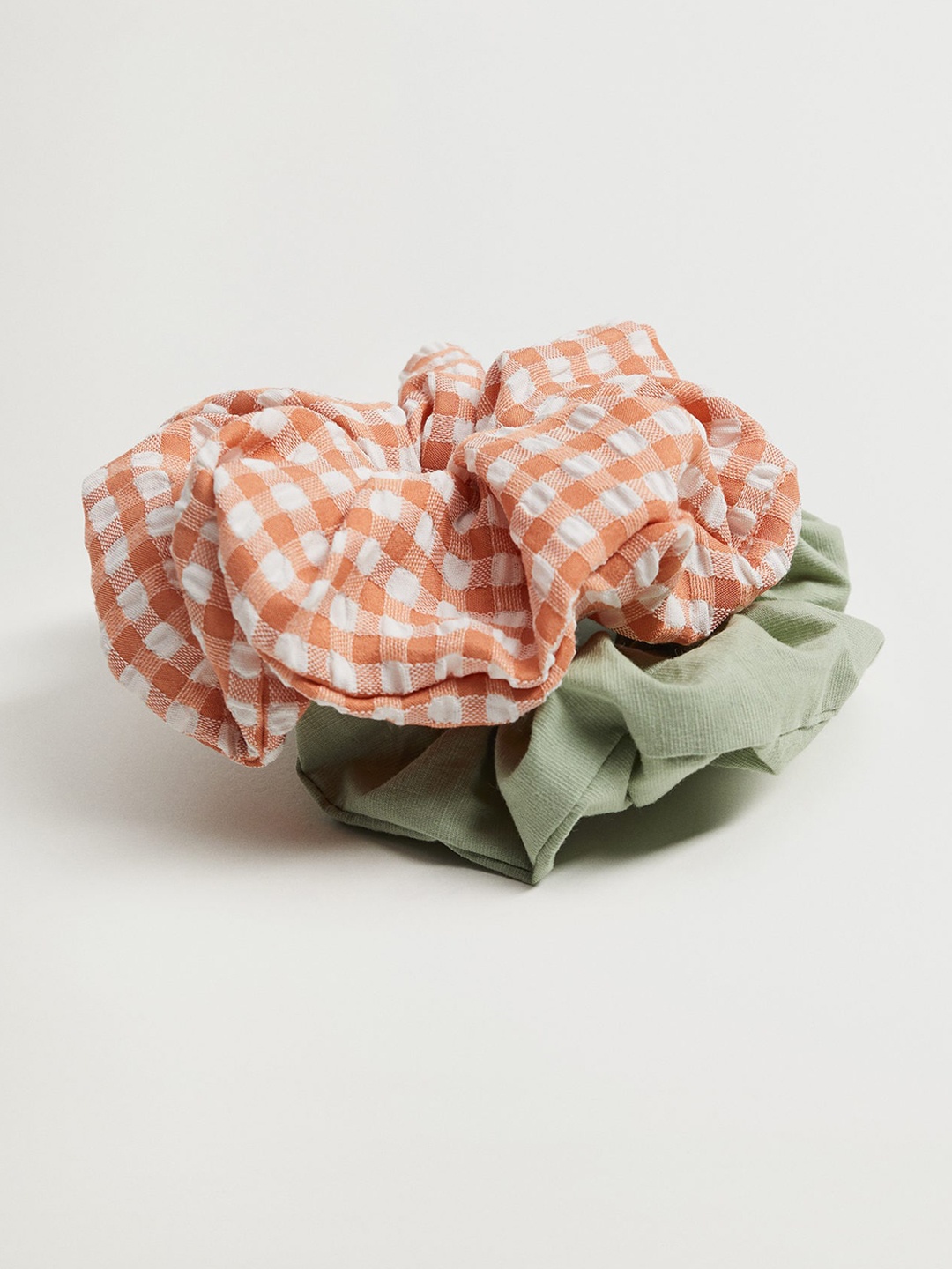 

MANGO Women Set of 2 Hair Scrunchies, Rust