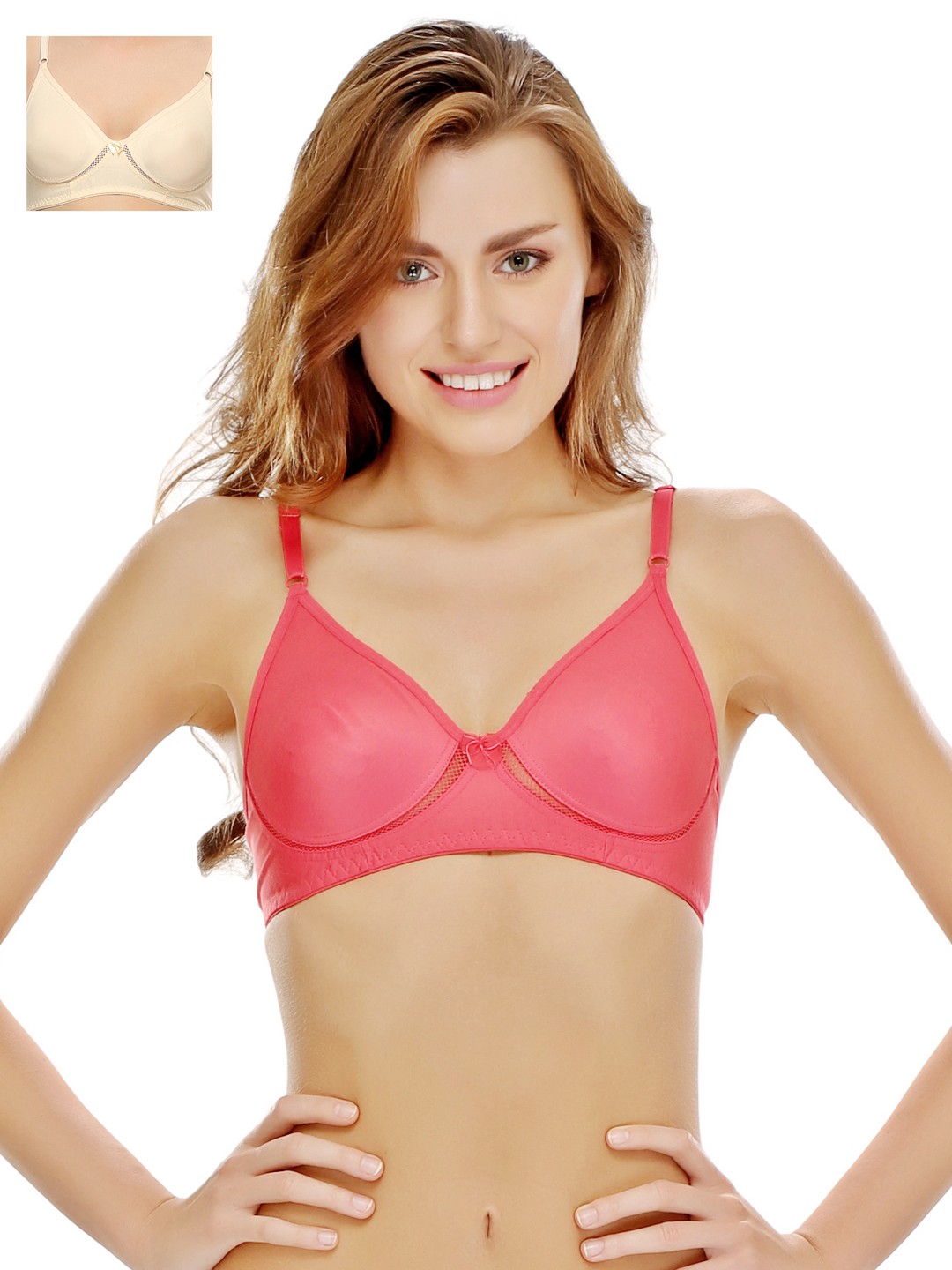 

Clovia Pack Of 2 Bra, Nude