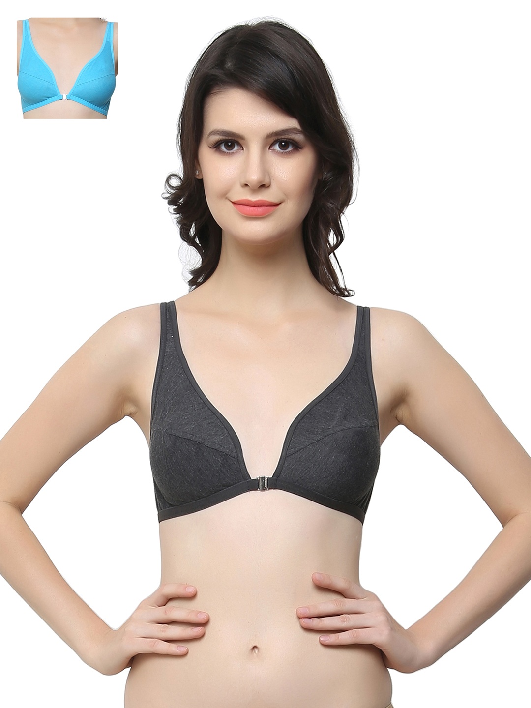 

Clovia Pack Of 2 Bra, Blue