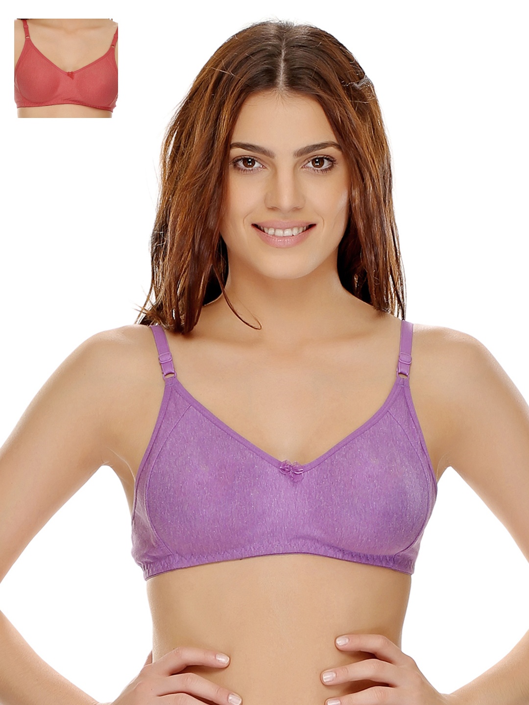

Clovia Pack Of 2 Bra, Purple