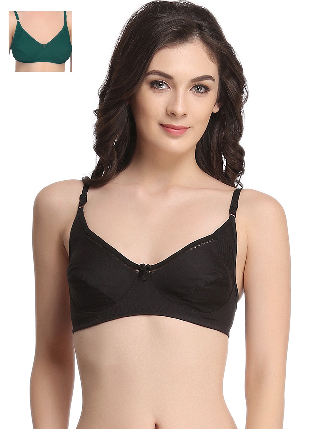 

Clovia Pack Of 2 Bra, Black