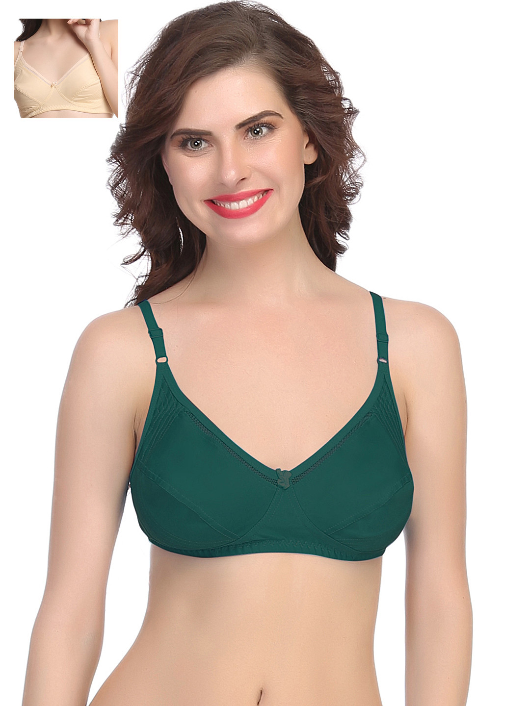 

Clovia Pack Of 2 Bra, Green