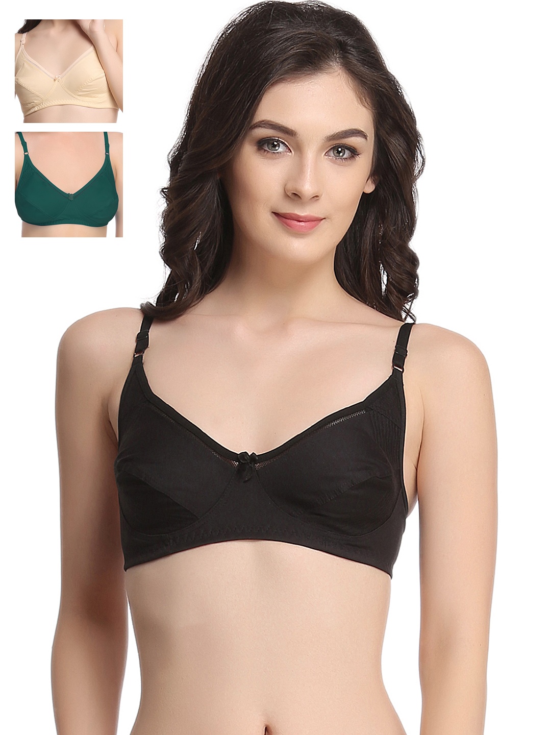 

Clovia Pack Of 2 Bra, Black