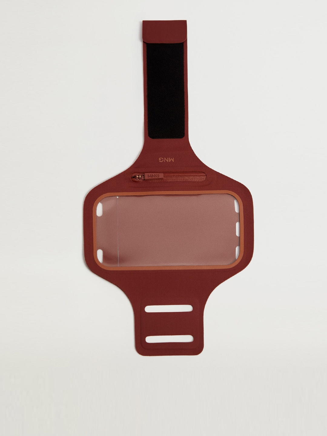 

MANGO Women Rust Brown Solid Mobile Arm Band Case