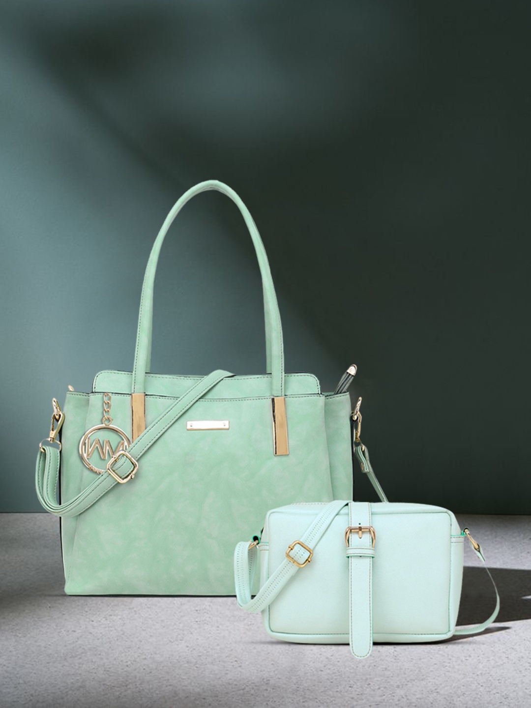 

WOMEN MARKS Green Solid Shoulder & Sling Bag