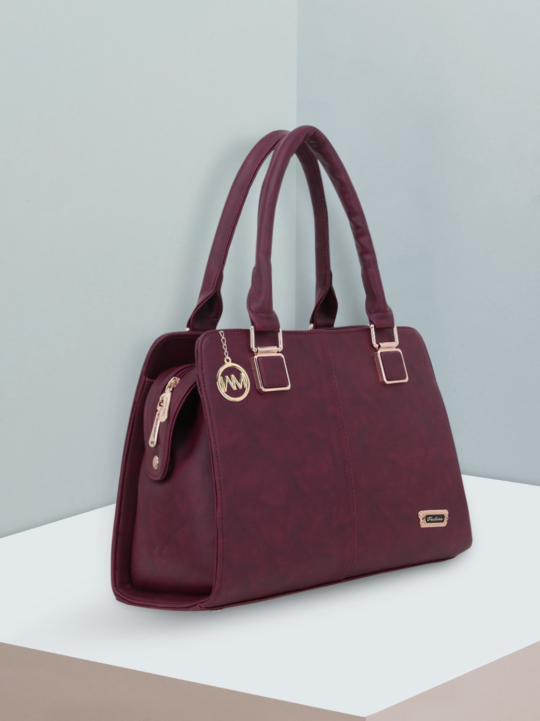 

WOMEN MARKS Combo of 2 Handbags, Maroon