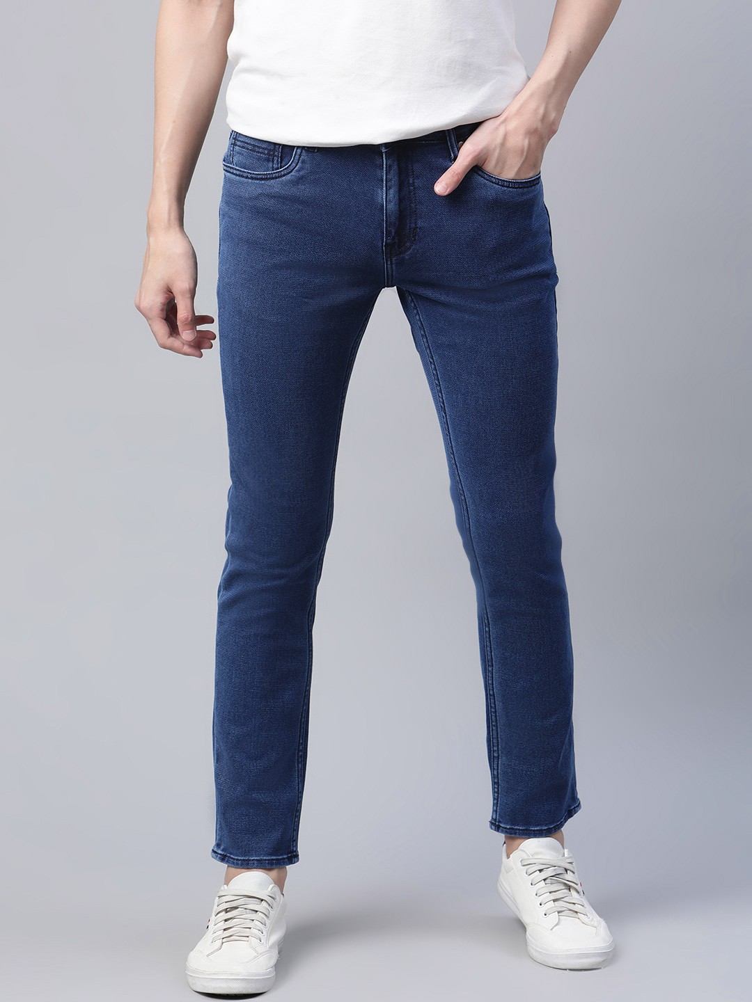 

Mast & Harbour Men Navy Blue Skinny Fit Stretchable Jeans