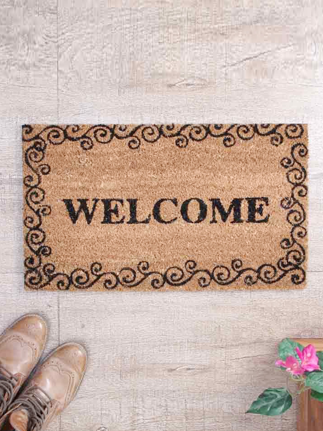 

SWHF Brown Rectangular Anti-Skid Coir Doormat