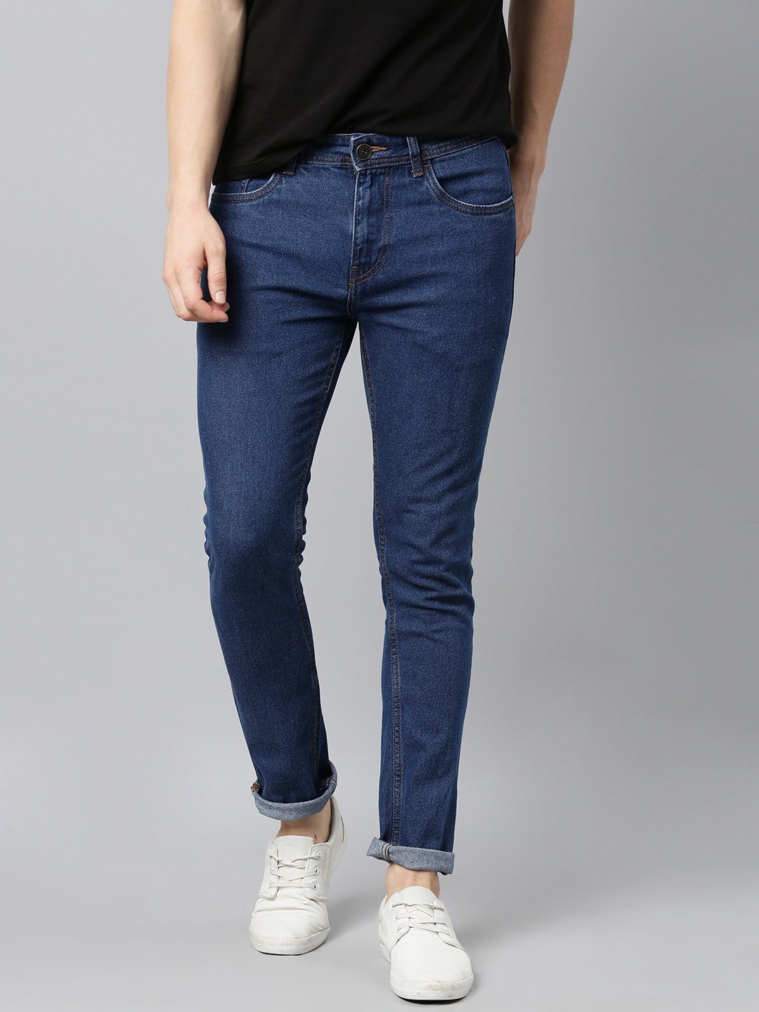 

Mast & Harbour Men Blue Skinny Fit Clkean Look Stretchable Jeans
