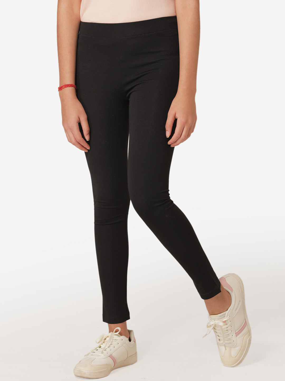 

Mode by Red Tape Girls Black Solid Treggings