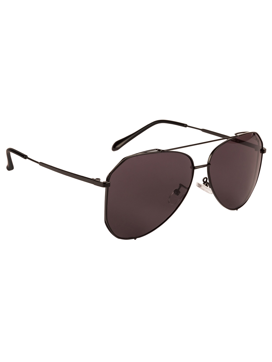 

Voyage Unisex Brown Lens & Black Aviator Sunglasses B8082MG3371-Black