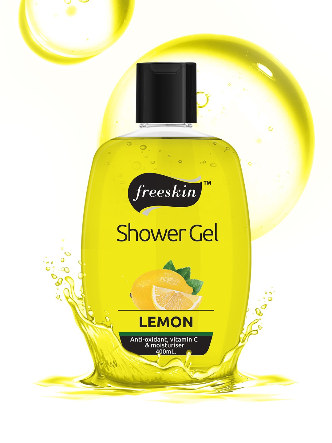 

Freeskin Unisex Lemon Shower Gel 400 ml, Yellow