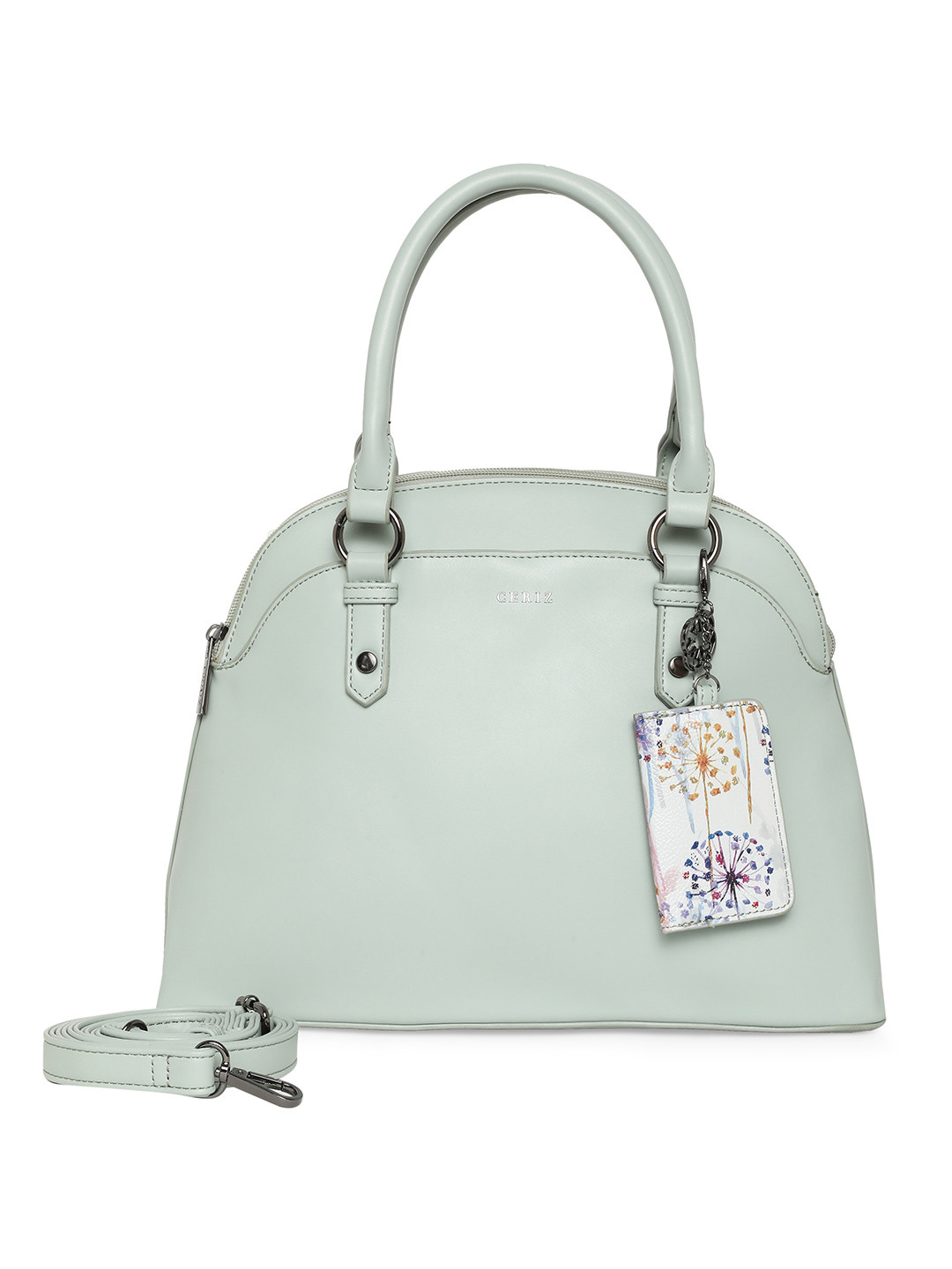 

CERIZ Green Solid Handheld Bag