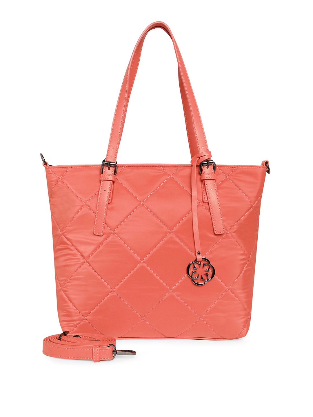 

CERIZ Coral Quilted Shoulder Bag