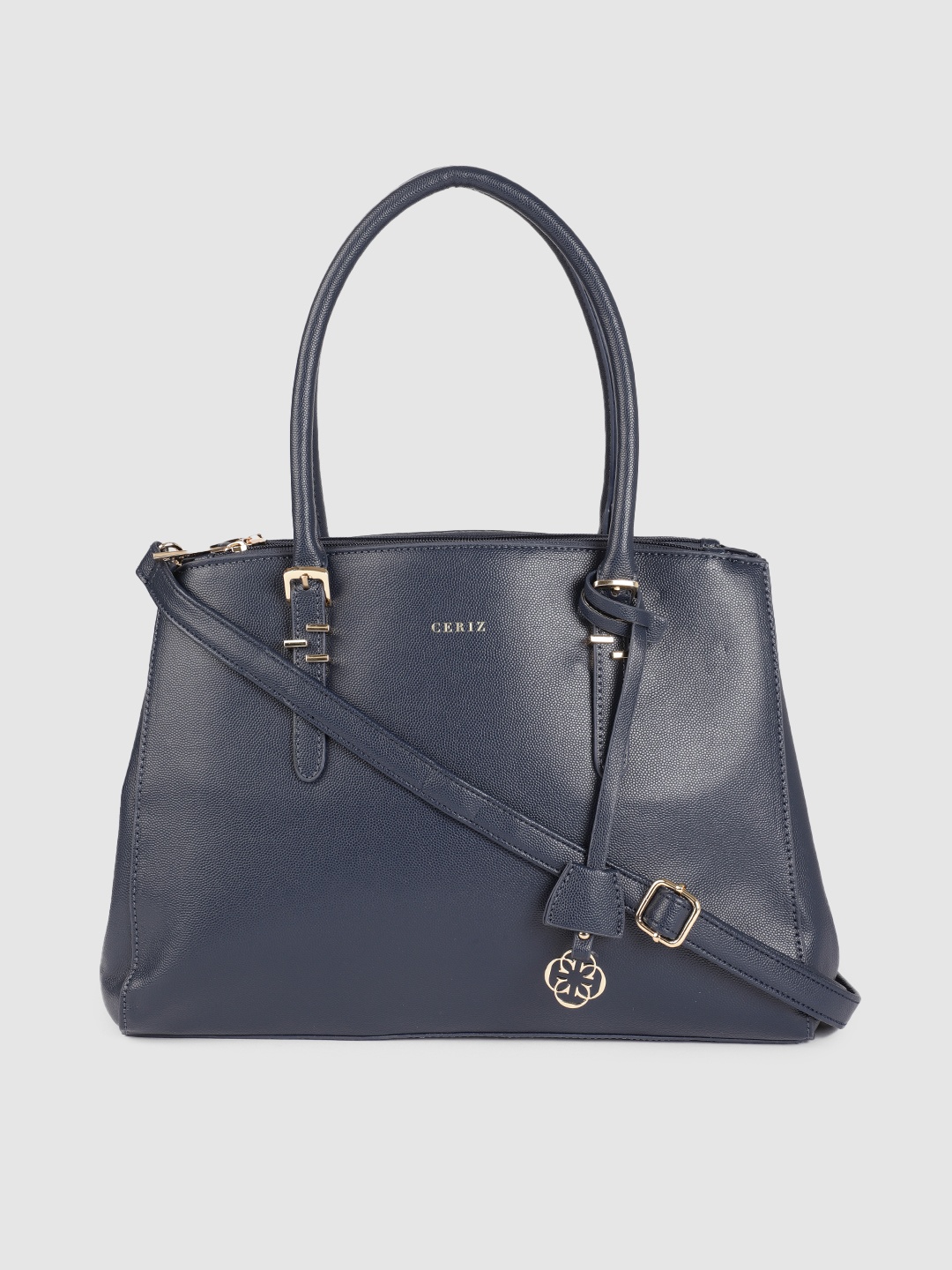 

CERIZ Women Blue Solid Handheld Bag