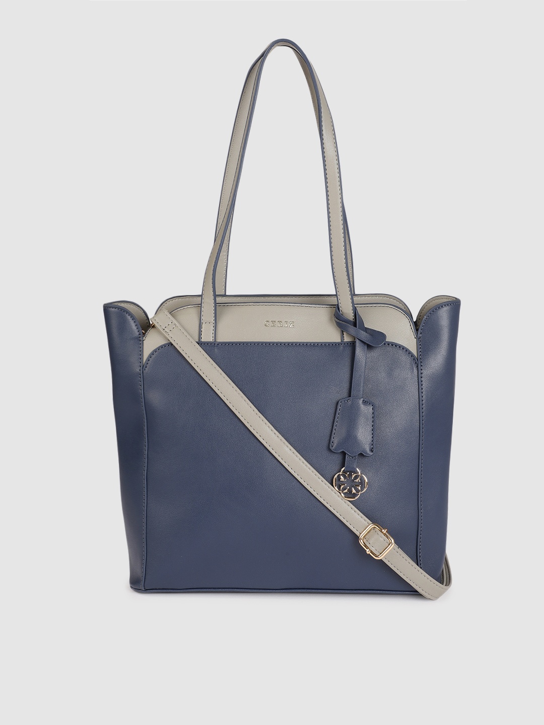 

CERIZ Women Blue & Grey Colourblocked Shoulder Bag