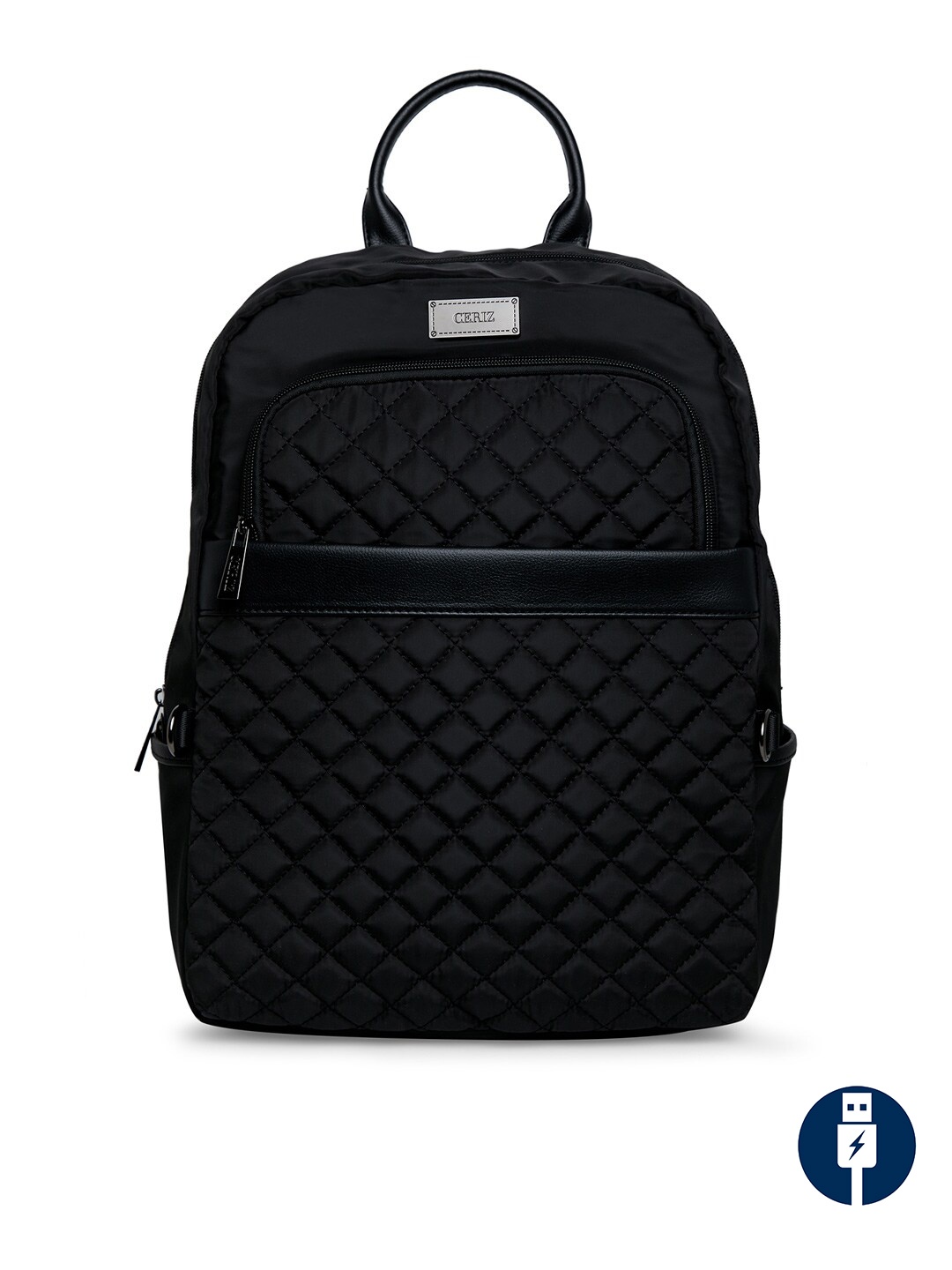 

CERIZ Women Black Backpack