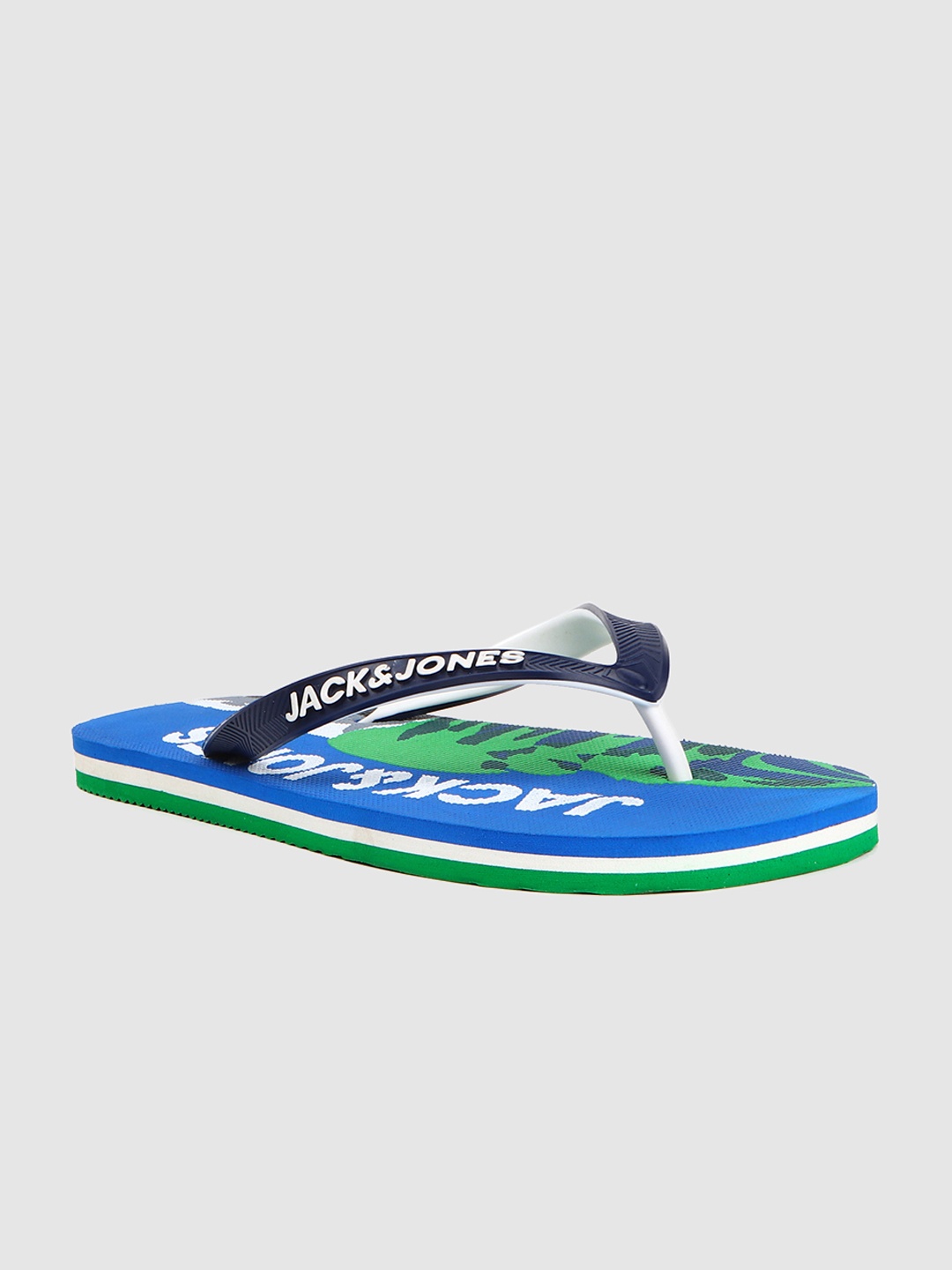 

Jack & Jones Men Blue Printed SUMMER Thong Flip-Flops