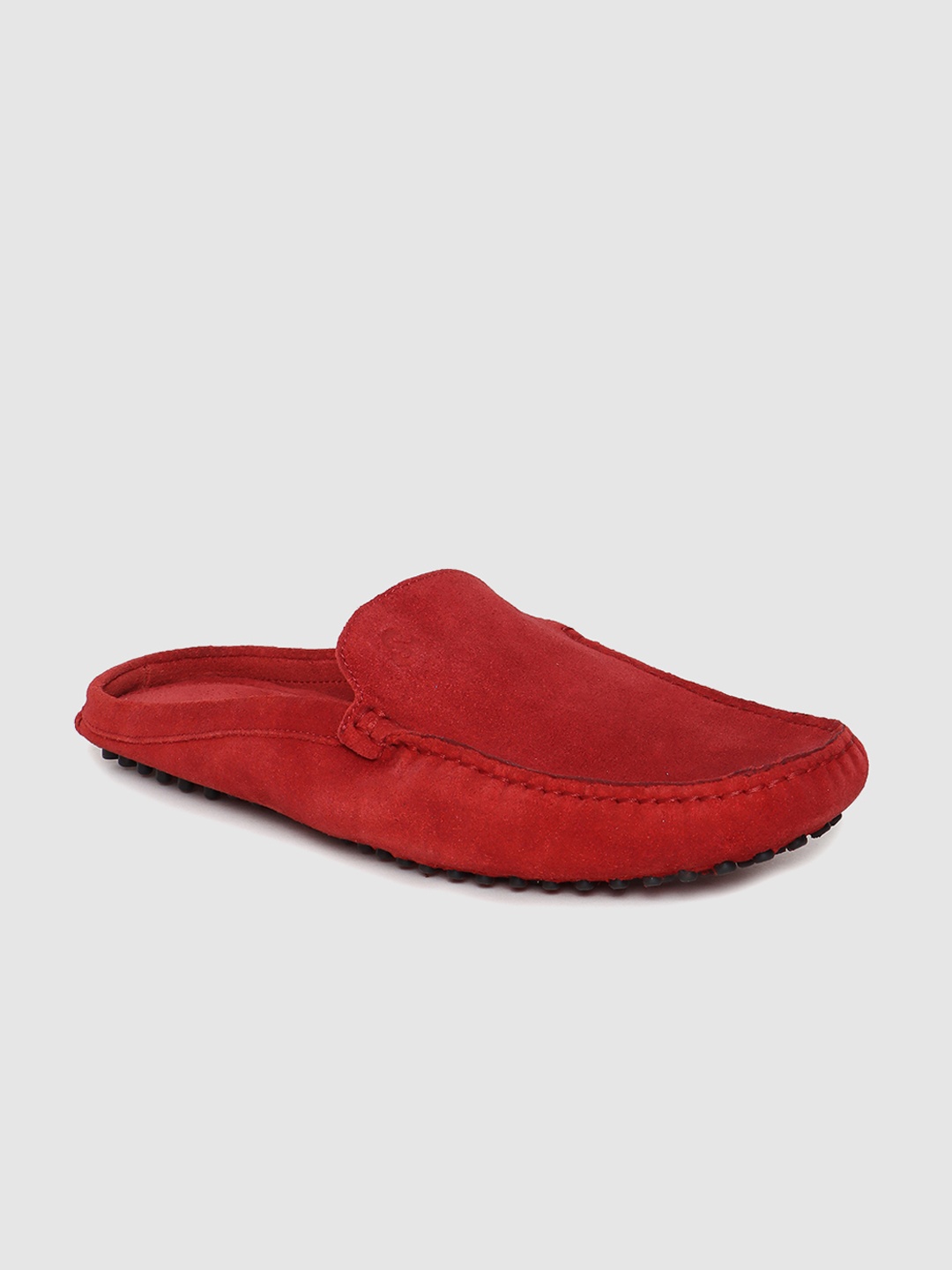 

Jack & Jones Men Red Solid Suede Mules