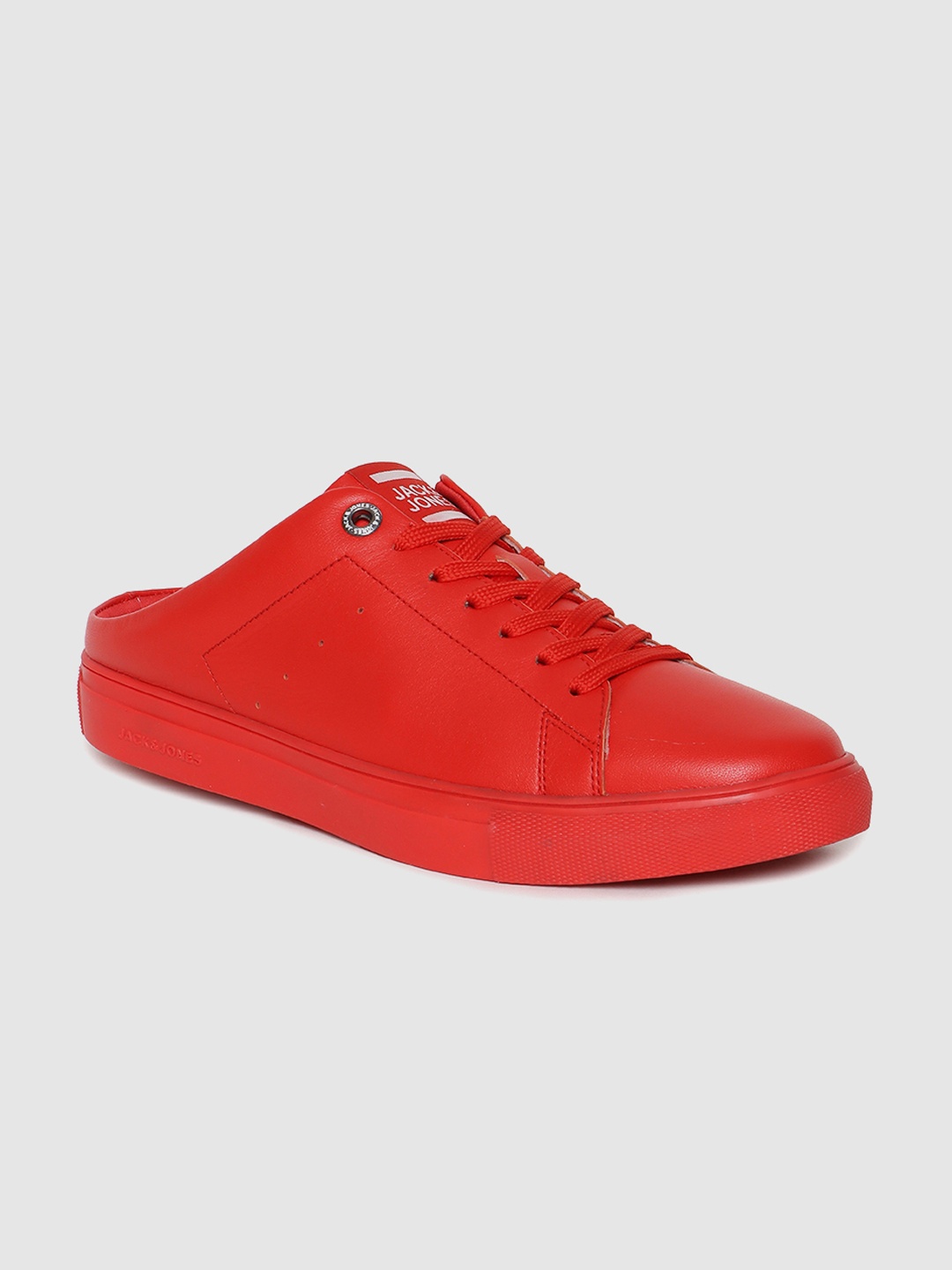 

Jack & Jones Men Red Solid Leather Mules