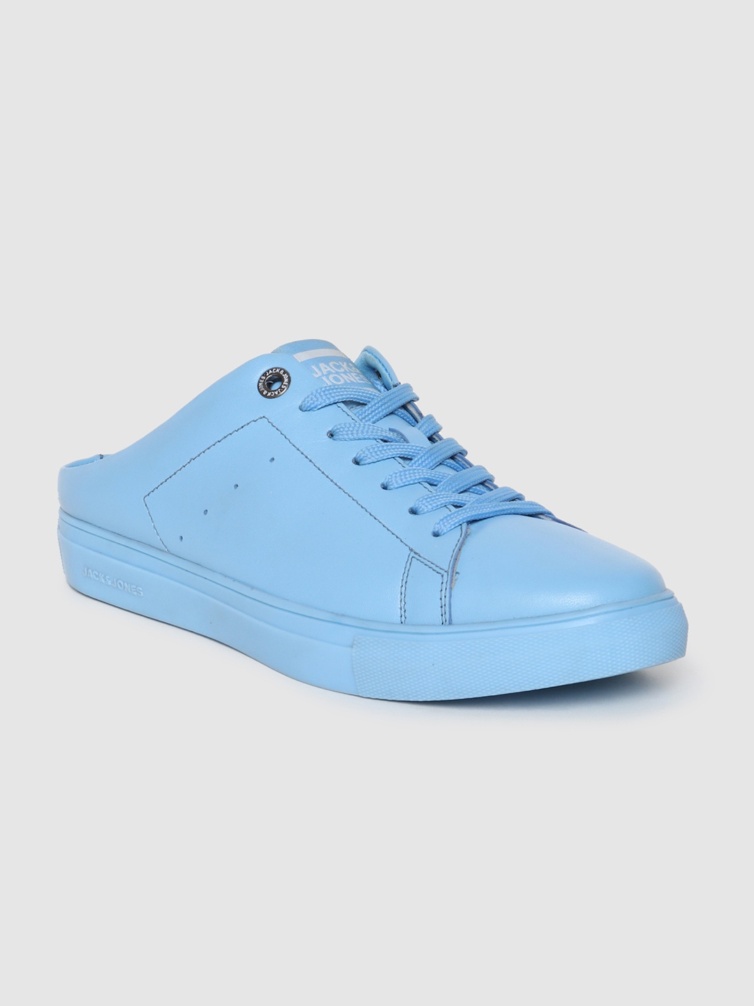 

Jack & Jones Men Blue Solid Leather Mules