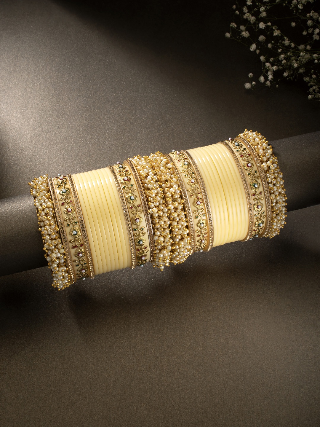 

Peora Women Gold-Plated Chuda Chura Handcrafted Bangle Set
