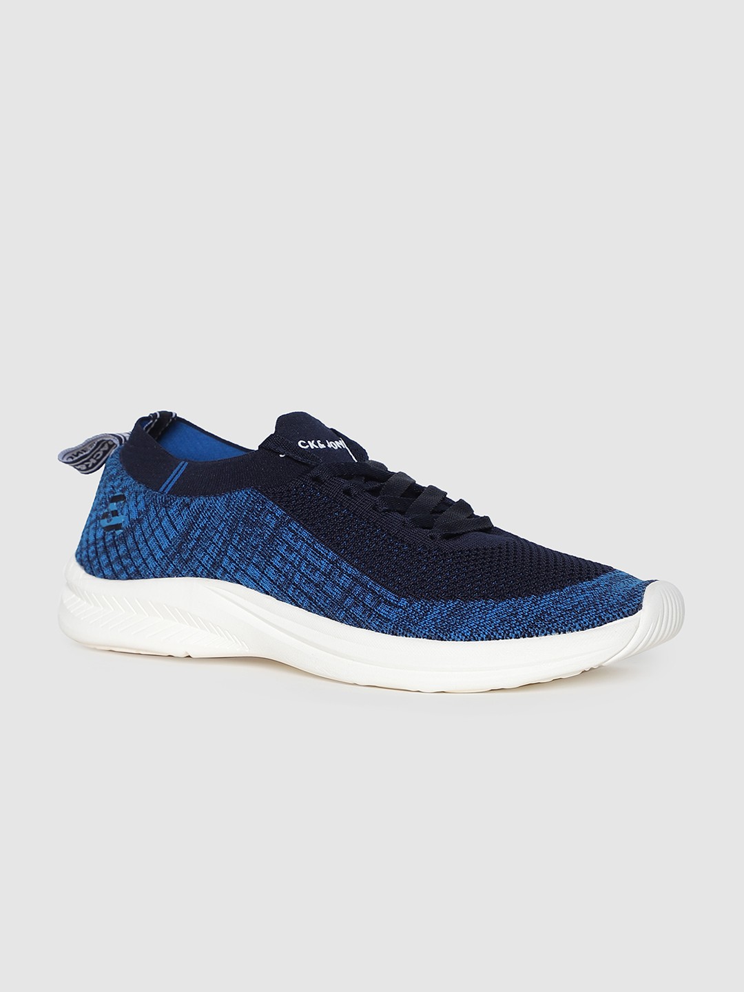 

Jack & Jones Men Blue & Black Woven Design Sneakers