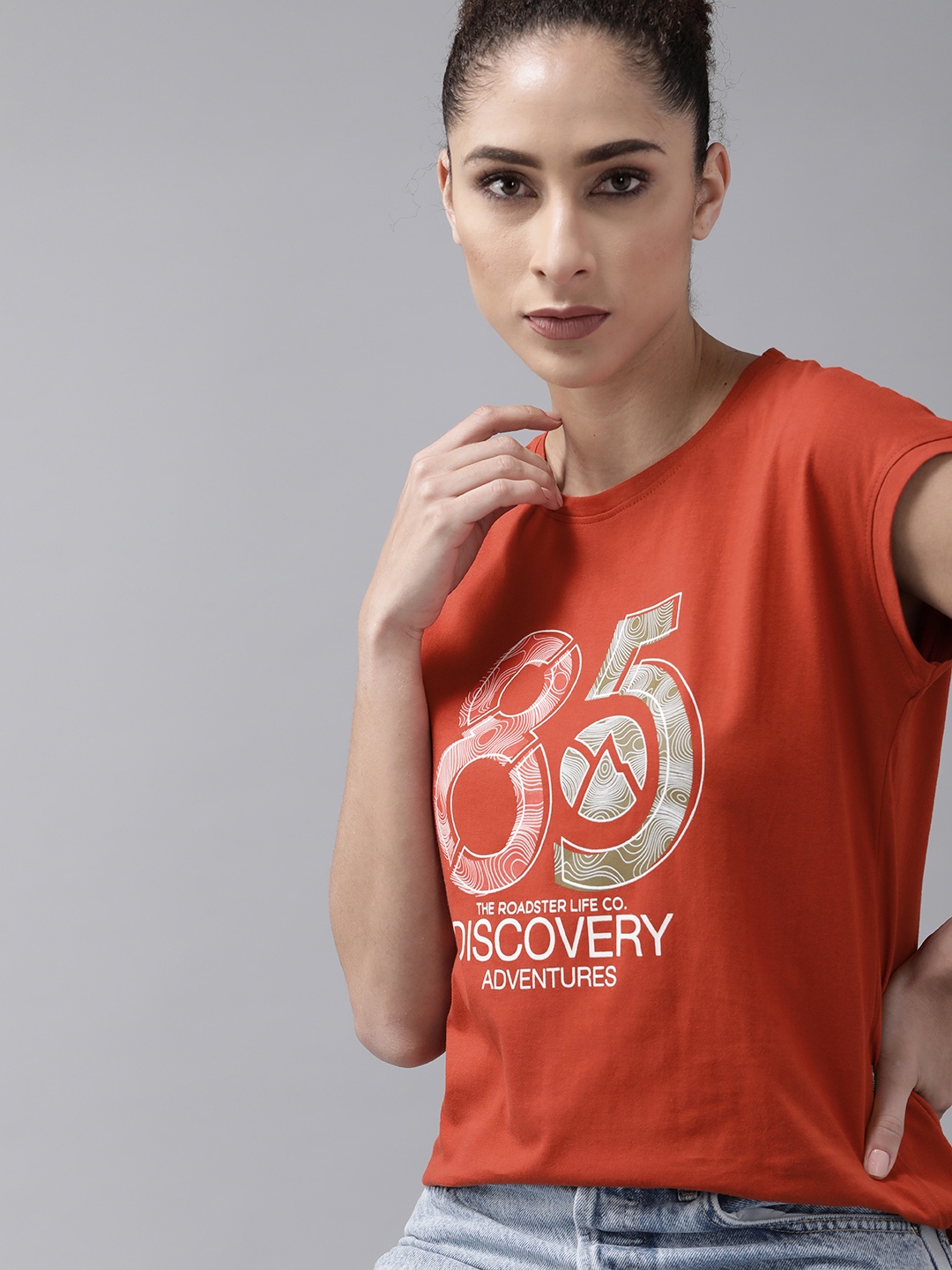 

Roadster X DISCOVERY ADVENTURES Orange Pure Cotton T-shirt with N9 PURE SILVER - MICRO PD Technology