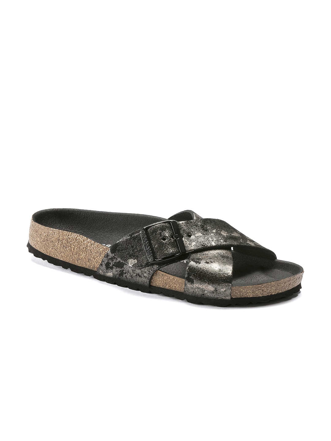 

Birkenstock Women Siena Suede Leather Black Narrow Width Sandals