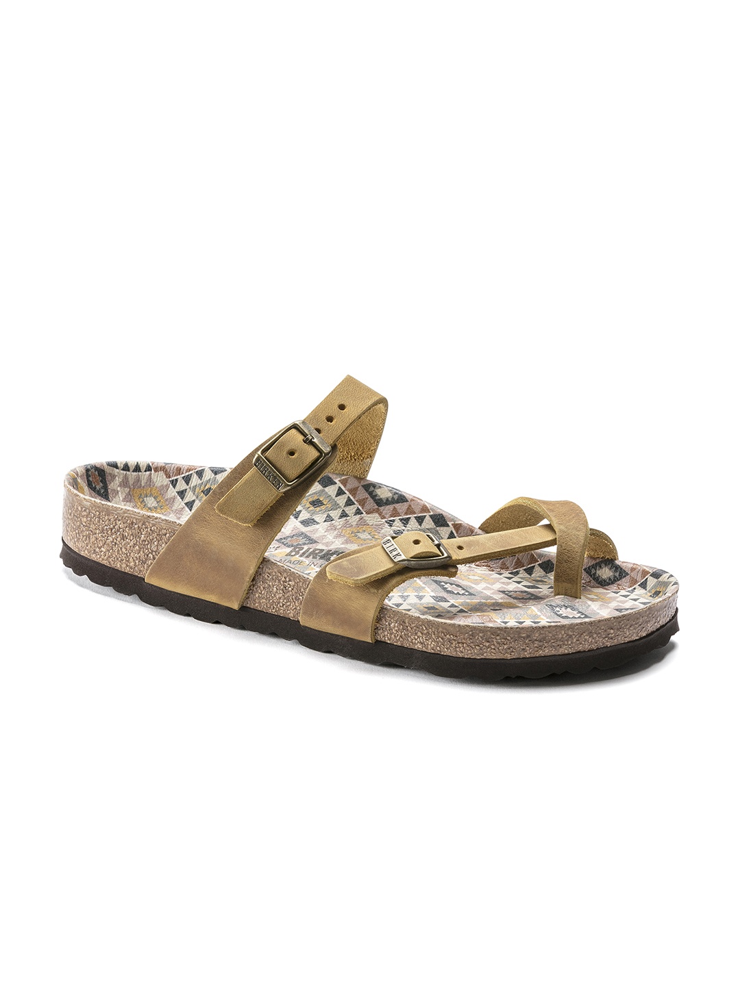 

Birkenstock Women Yellow Mayari Regular Width One Toe Flats