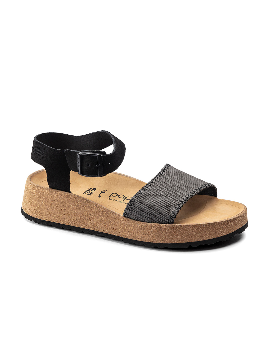 

Birkenstock Women Glenda Suede Leather/Textile Gray Narrow Width Heels, Grey
