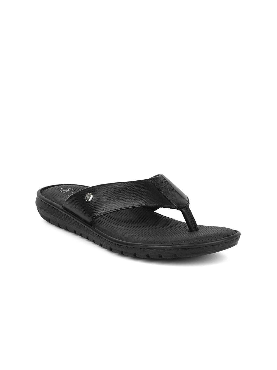 

Hush Puppies Men Black Solid Thong Flip-Flops