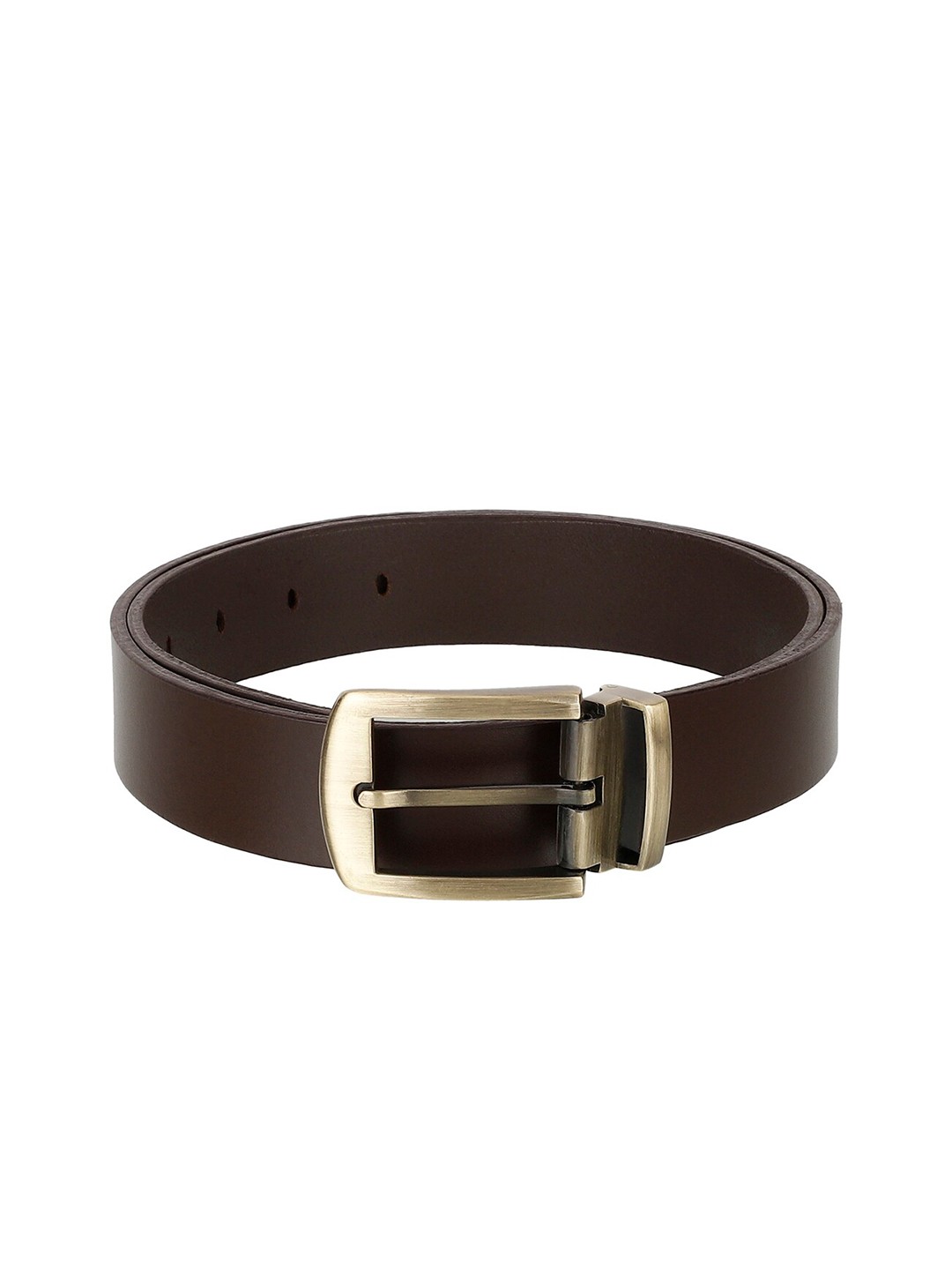 

Aditi Wasan Men Brown Solid Leather Belt