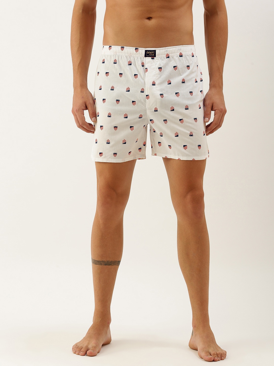 

Urban Dog Men White Printed Boxers
