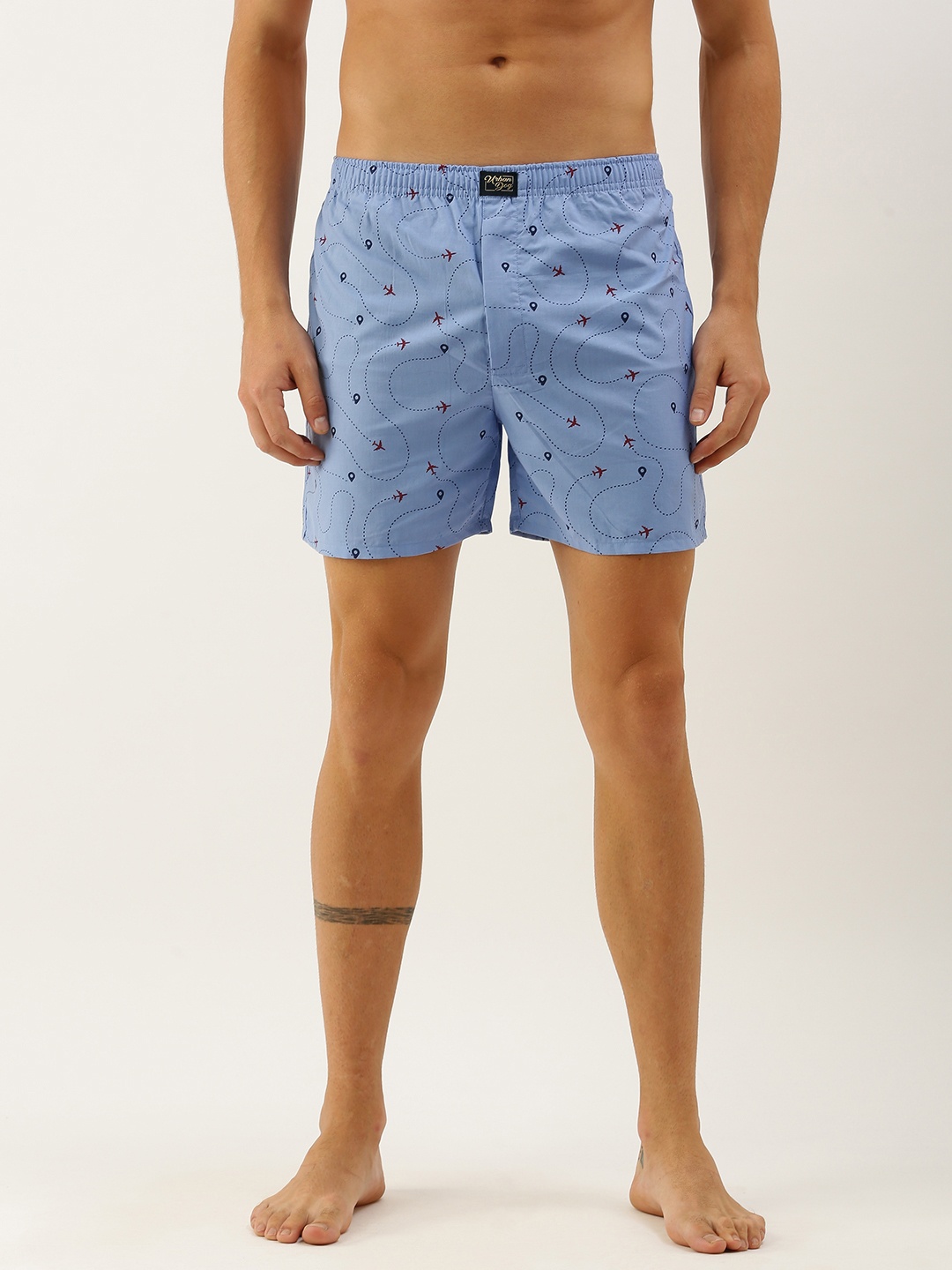 

Urban Dog Men Blue Printed Boxers