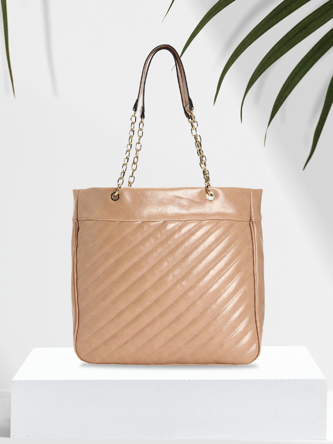 

FOREVER 21 Tan Solid Shoulder Bag