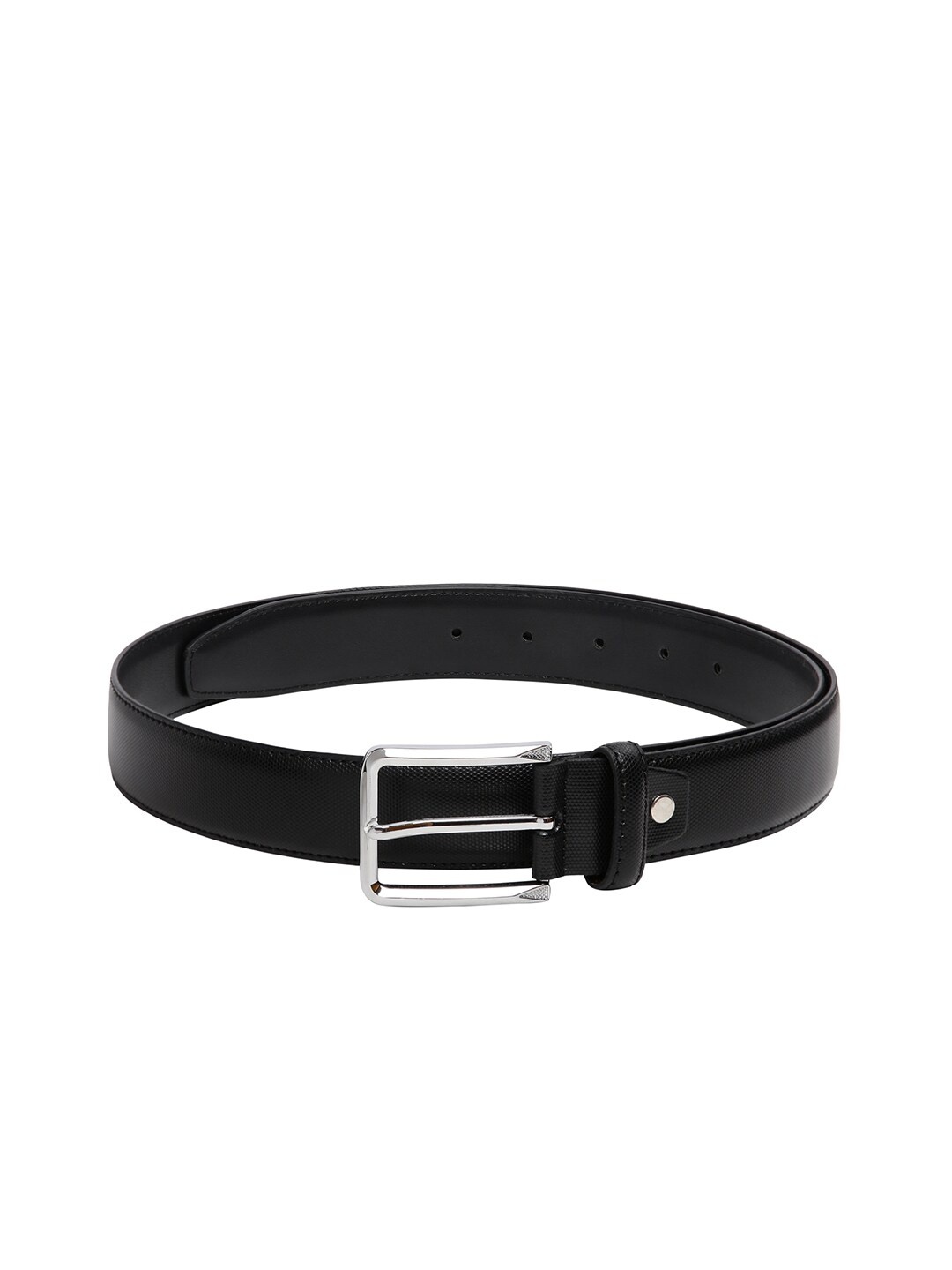 

CRUSSET Men Black Solid Leather Belt