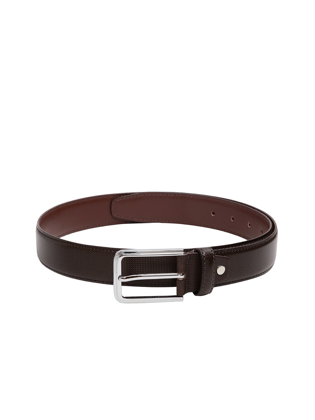 

CRUSSET Men Brown Solid Leather Belt