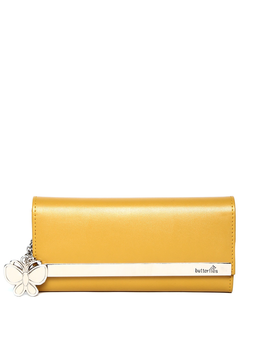 

Butterflies Women Mustard Yellow Wallet