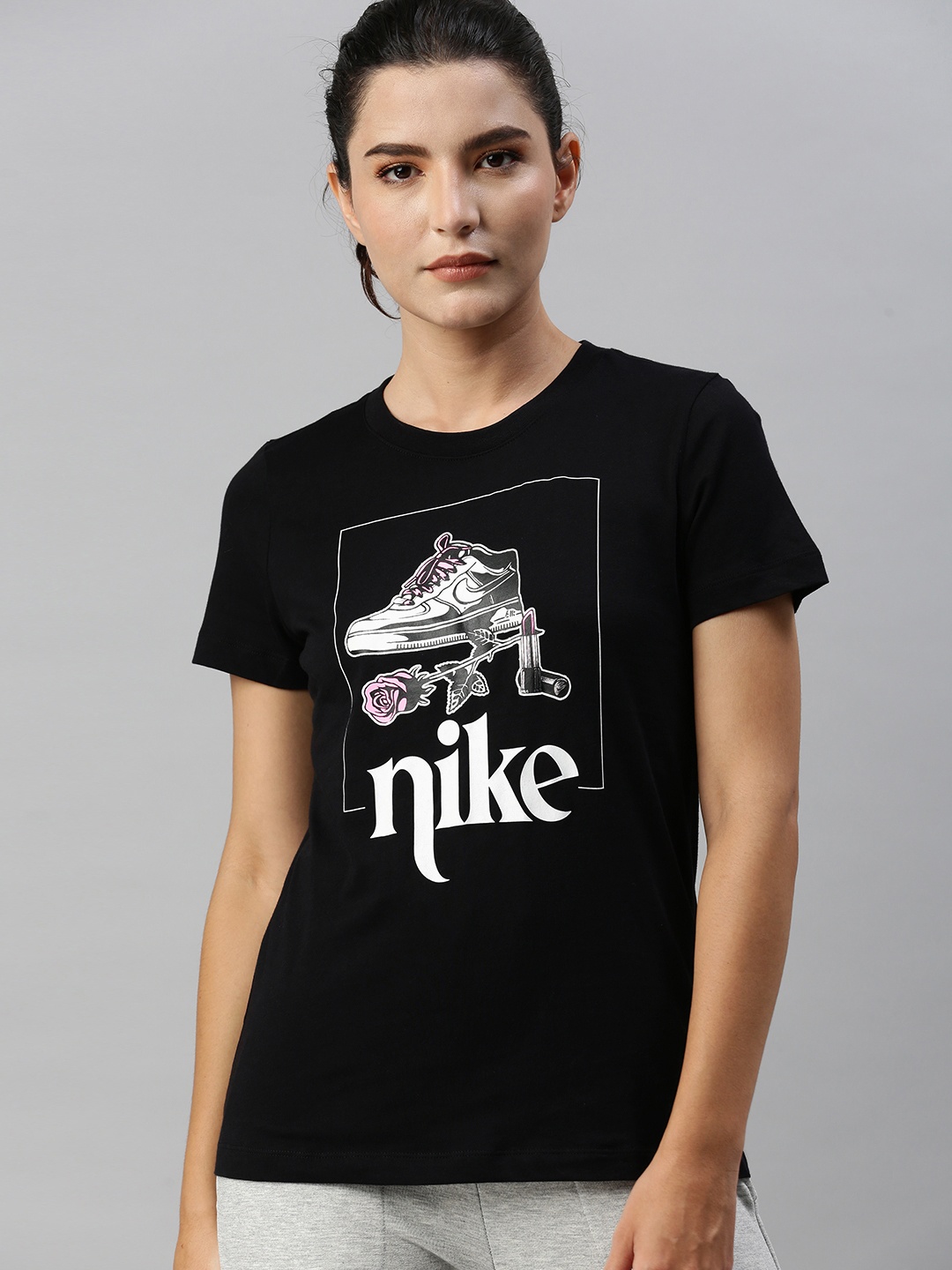 

Nike Black Brand Logo NSW TEE STREET 2 FS Regular Top