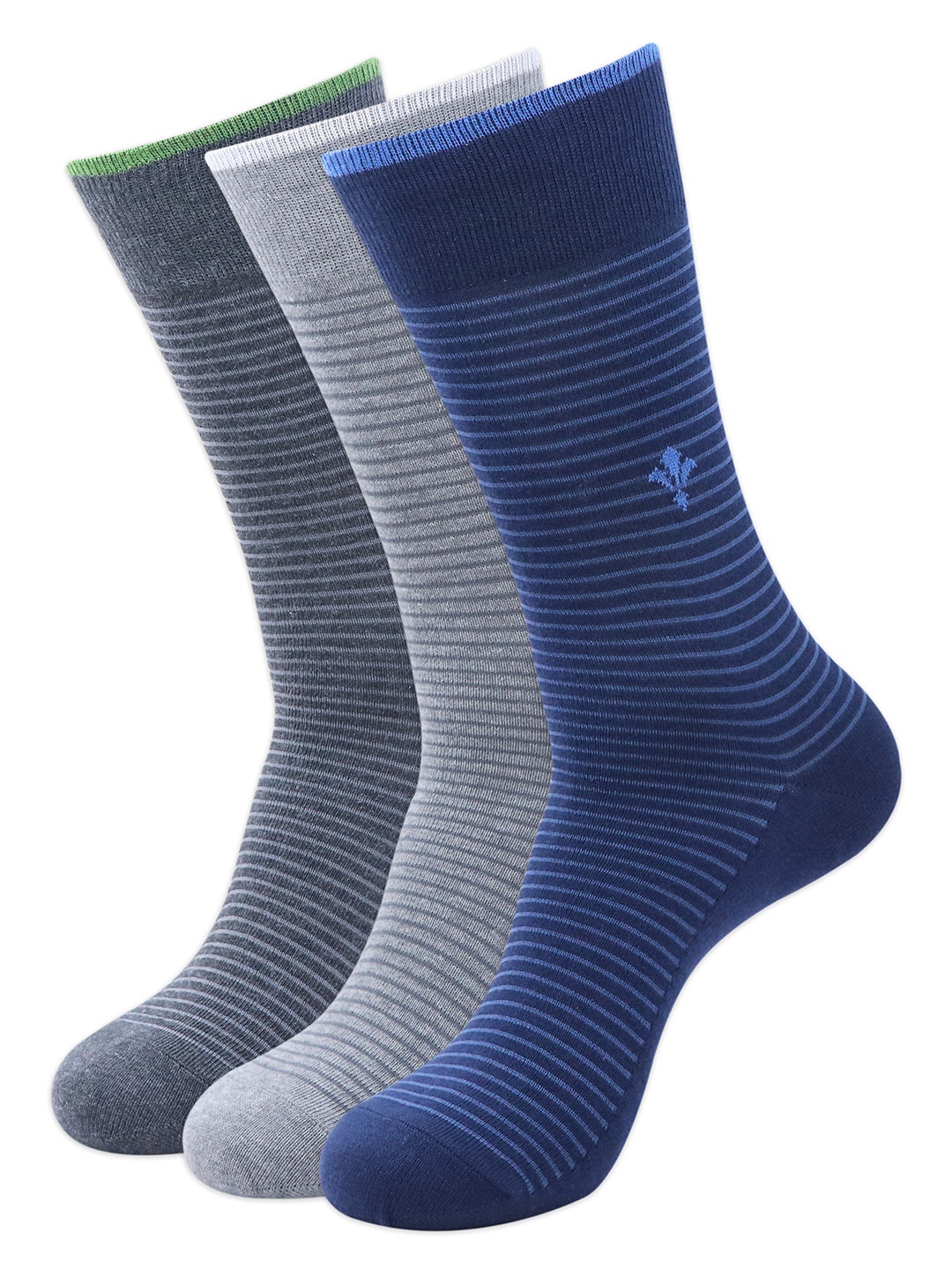 

Balenzia Men Pack Of 3 Assorted Calf-Length Socks