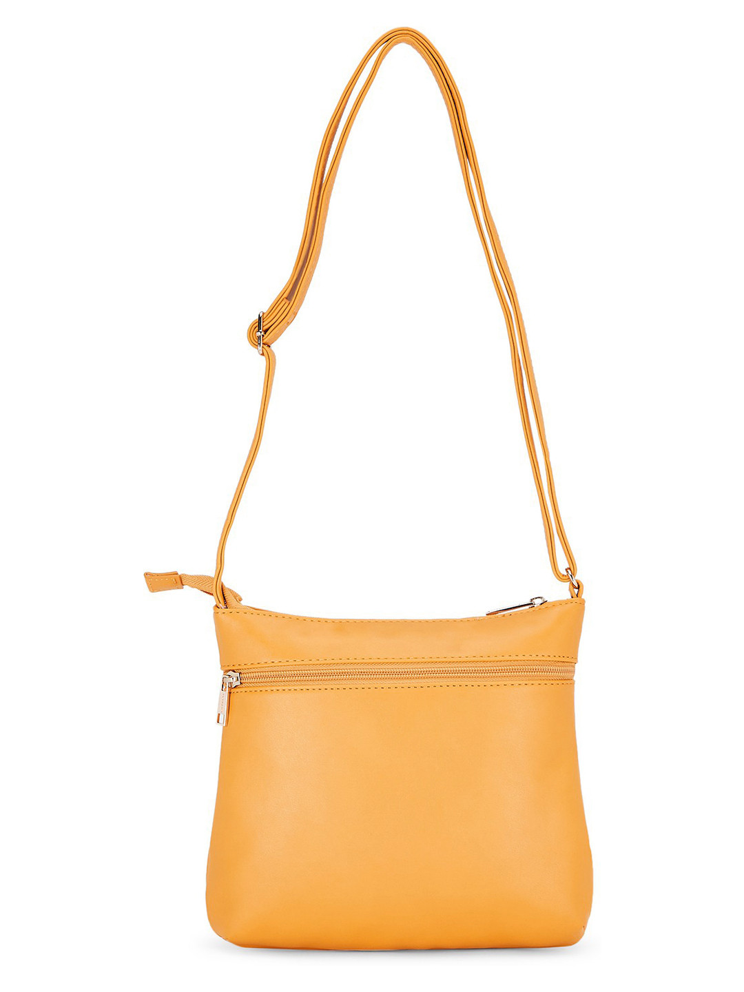 

Caprese Yellow PU Structured Sling Bag