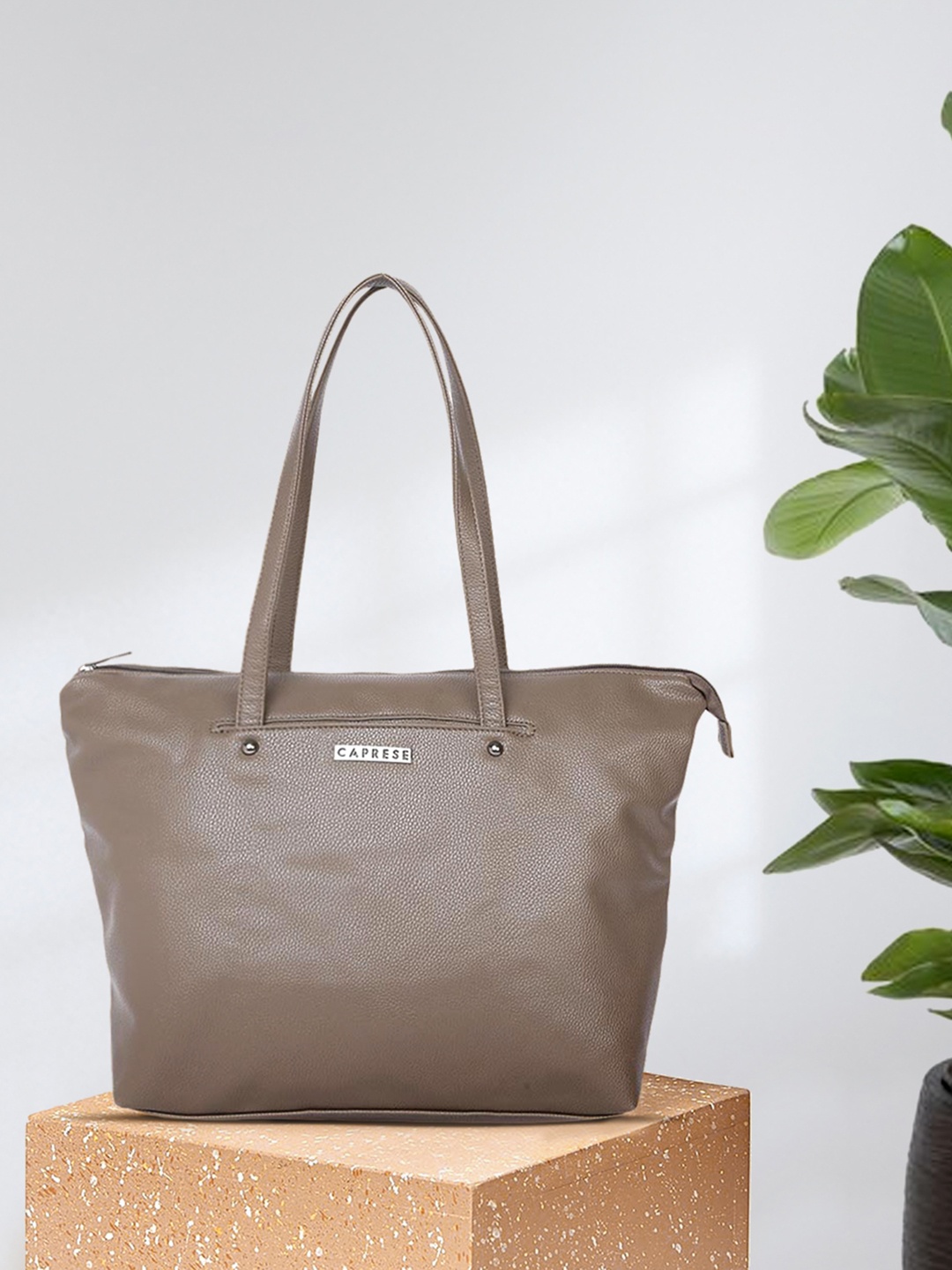 

Caprese Taupe FIONA Leather Shoulder Bag