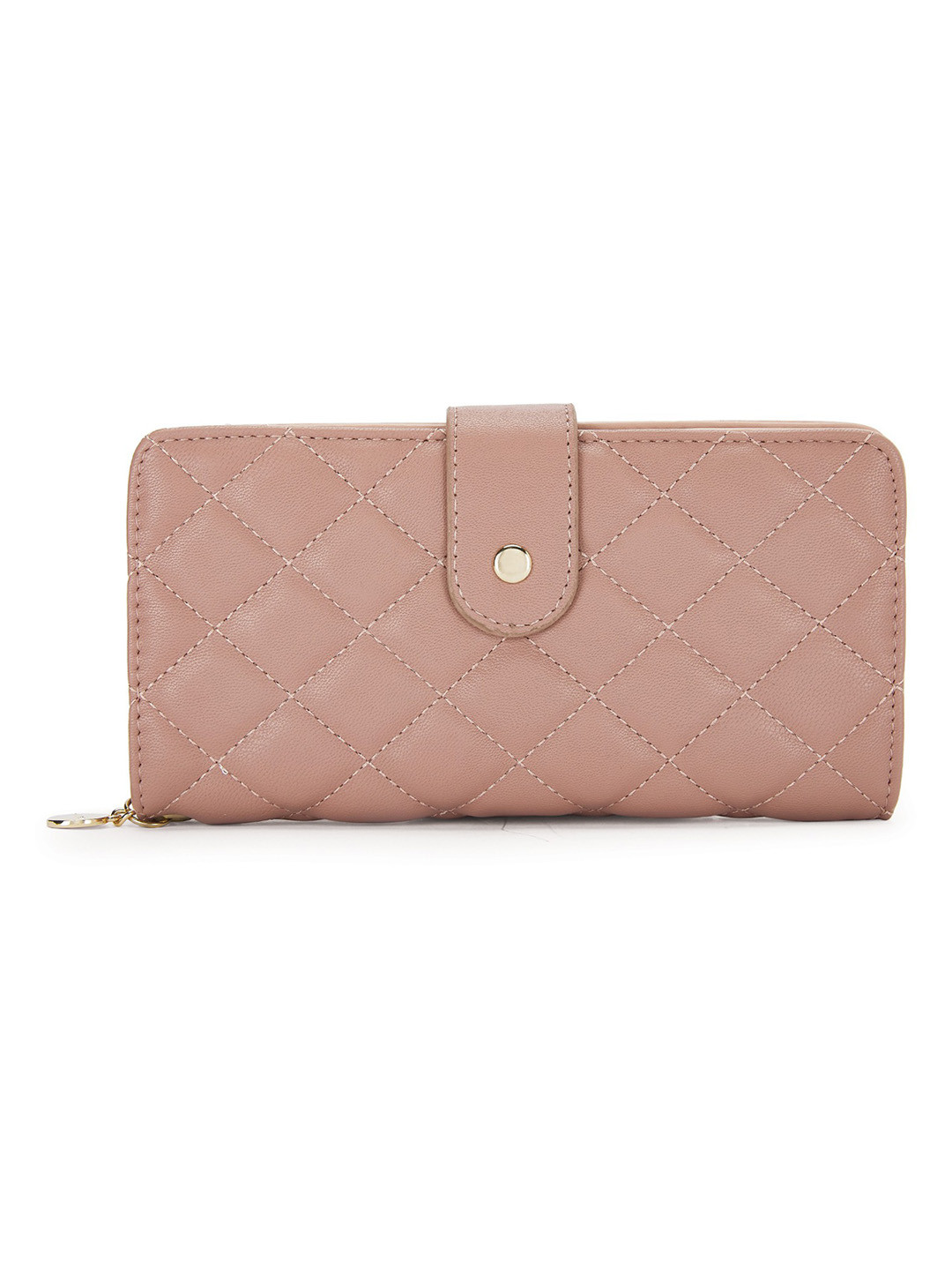 

Caprese Women Pink Solid Synthetic Leather Two Fold Wallet