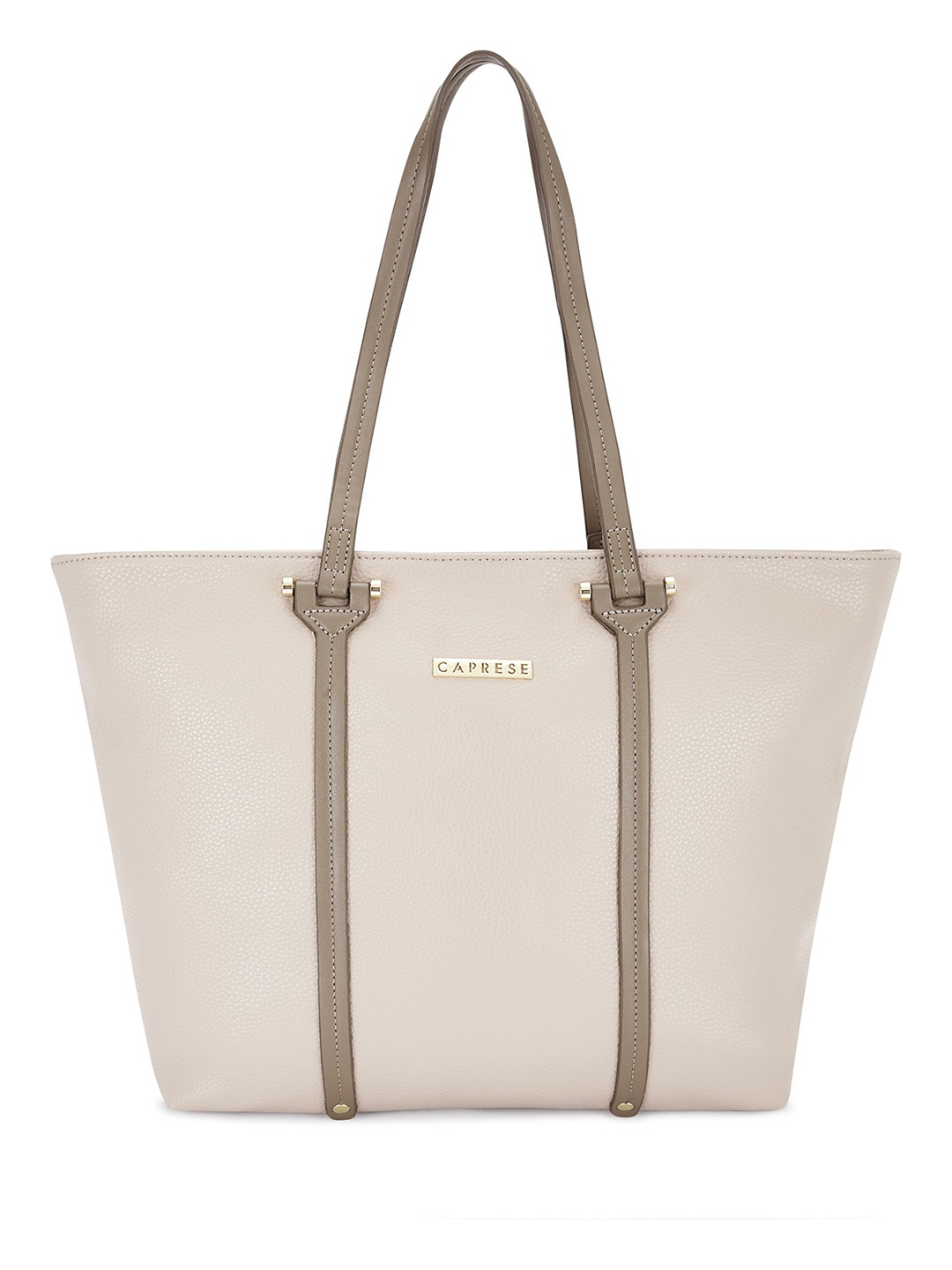 

Caprese Women Beige Solid Tote Bag