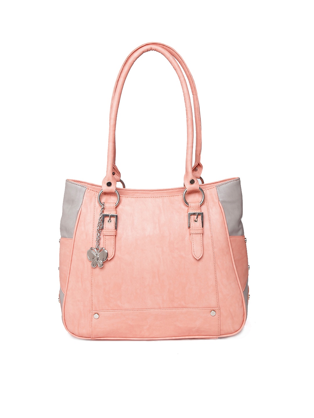 

Butterflies Peach-Coloured Shoulder Bag